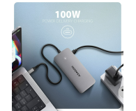Axagon HMC-CUB83X2 USB-C 10Gbps DUAL 4K DISPLAY 7in1 hub - 1485458 - zdjęcie 4